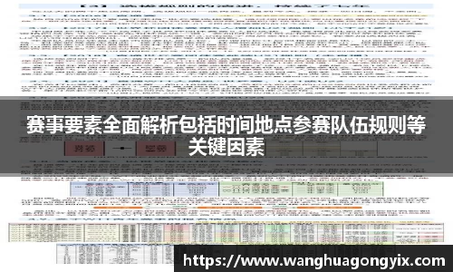 赛事要素全面解析包括时间地点参赛队伍规则等关键因素