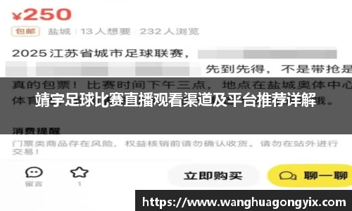 靖宇足球比赛直播观看渠道及平台推荐详解