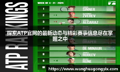 探索ATP官网的最新动态与精彩赛事信息尽在掌握之中